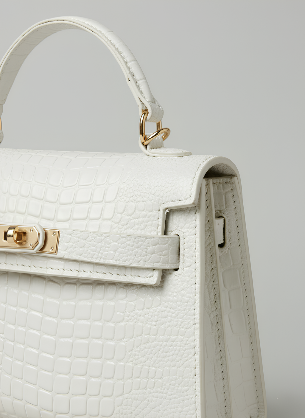 Embossed Flap Crossbody Bag