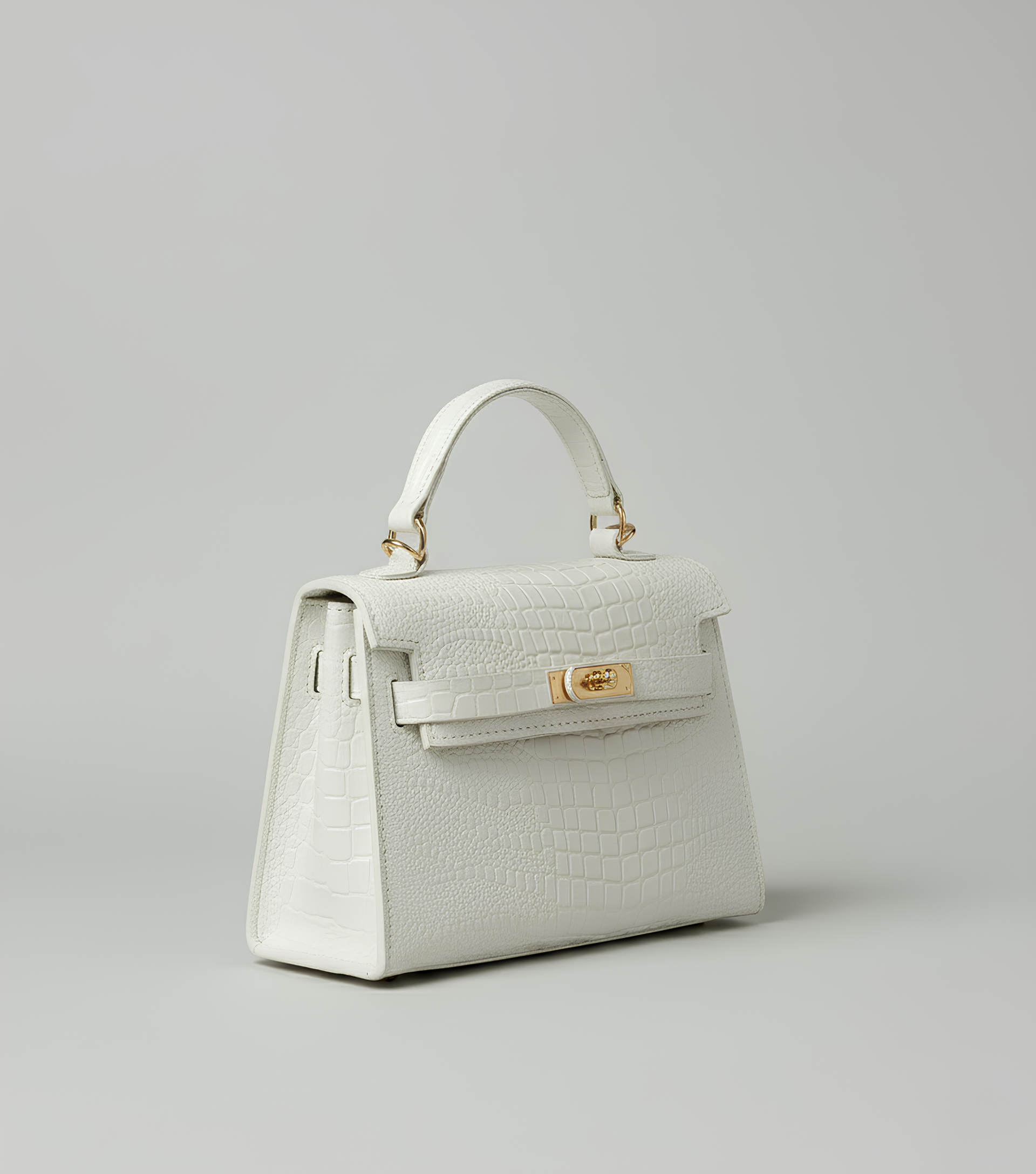 Embossed Flap Crossbody Bag