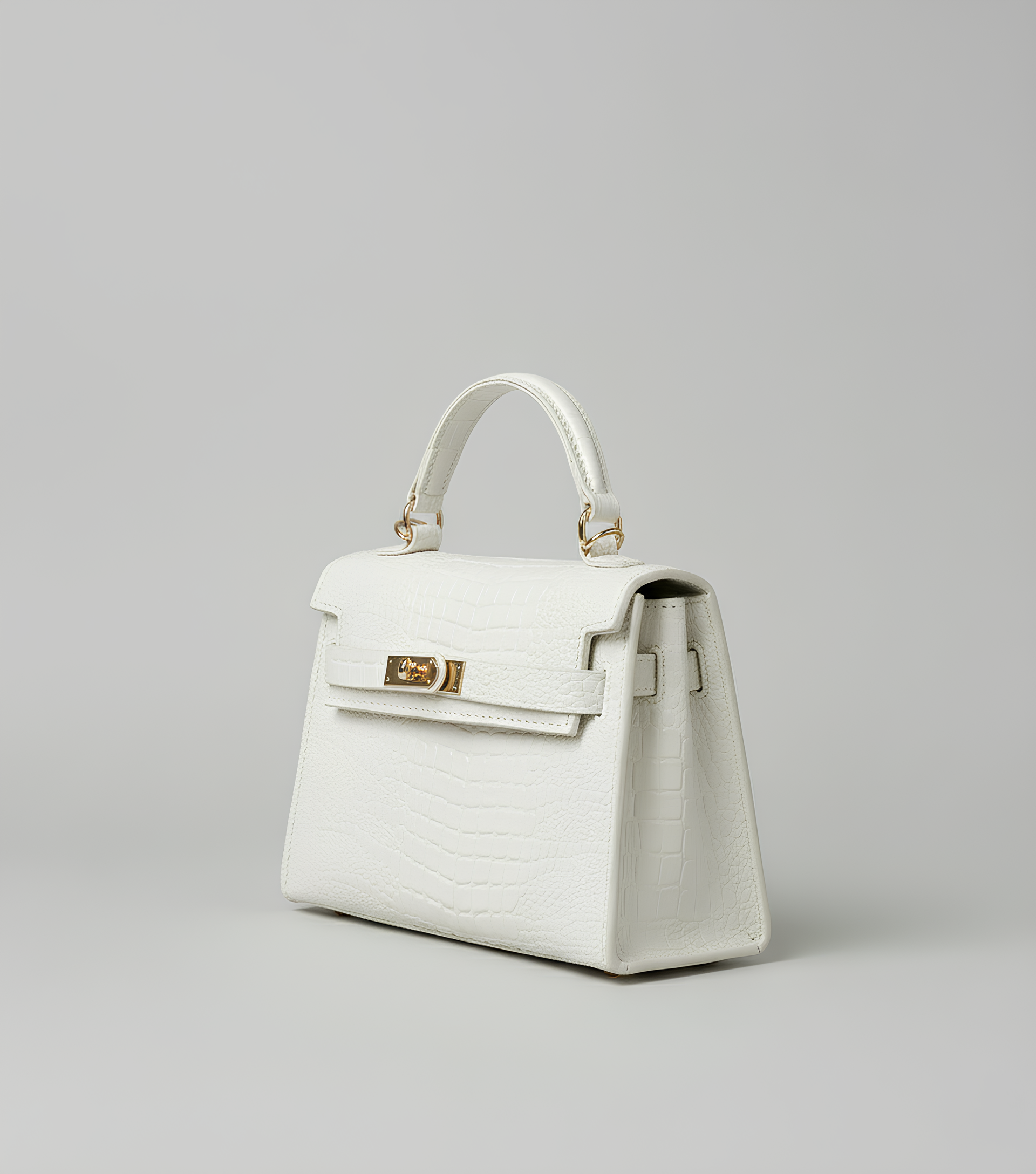 Embossed Flap Crossbody Bag